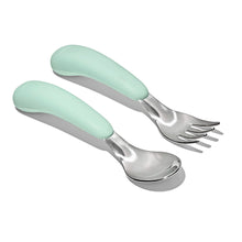 Load image into Gallery viewer, OXO Tot On-The-Go Fork And Spoon Set - Opal