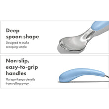 Load image into Gallery viewer, OXO Tot On-The-Go Fork And Spoon Set - Dusk