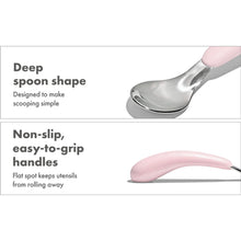 Load image into Gallery viewer, OXO Tot On-The-Go Fork And Spoon Set - Blossom