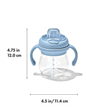 Load image into Gallery viewer, OXO Tot Transitions Soft Spout Sippy Cup With Removable Handles 6oz - Dusk