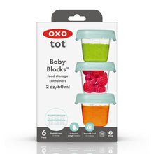 Load image into Gallery viewer, OXO Tot Baby Blocks Freezer Storage Containers 60ml - Opal