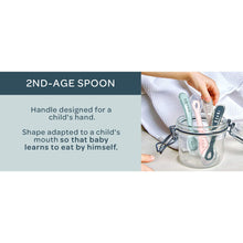 Load image into Gallery viewer, Beaba 2nd Stage Silicone Spoons 4 Pack - Dark Blue/Pink/Grey/Light Blue