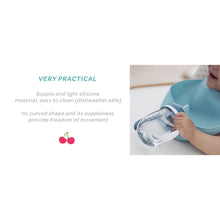 Load image into Gallery viewer, Beaba Silicone Bib - Airy Green