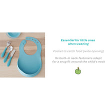 Load image into Gallery viewer, Beaba Silicone Bib - Airy Green