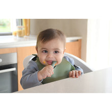 Load image into Gallery viewer, Beaba Silicone Pre-Spoons 2 Pack - Sage Green/Velvet Grey