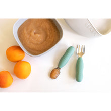 Load image into Gallery viewer, Beaba Fork & Spoon Stainless Steel Pre-Cutlery - Sage Green