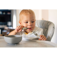 Load image into Gallery viewer, Beaba Fork & Spoon Stainless Steel Pre-Cutlery - Velvet Grey