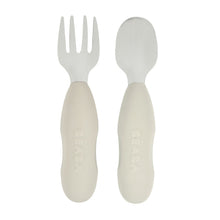 Load image into Gallery viewer, Beaba Fork & Spoon Stainless Steel Pre-Cutlery - Velvet Grey