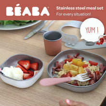 Load image into Gallery viewer, Beaba Stainless Steel Meal Set - Terracotta
