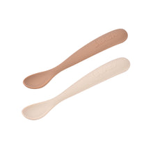 Load image into Gallery viewer, Beaba 1st Stage Silicone Spoons & Case 2 Pack - Praline/Clay