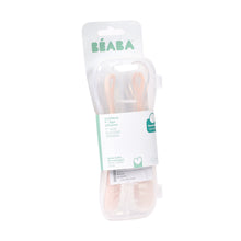 Load image into Gallery viewer, Beaba 1st Stage Silicone Spoons & Case 2 Pack - Cotton Candy/Sorbet Duo