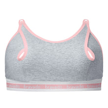 Load image into Gallery viewer, Bravado Designs Clip And Pump Hands-Free Nursing Bra Accessory - Sustainable - Dove Heather With Dusted Peony S