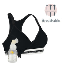 Load image into Gallery viewer, Bravado Designs Original Pumping And Nursing Bra - Sustainable - Black M