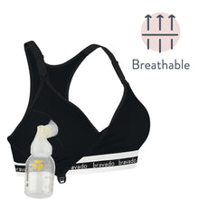 Load image into Gallery viewer, Bravado Designs Original Pumping And Nursing Bra - Sustainable - Black M