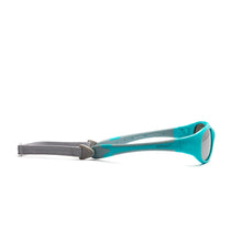 Load image into Gallery viewer, Koolsun Flex Baby Sunglasses - Aqua Grey 0-3 yrs