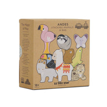 Load image into Gallery viewer, Le Toy Van Wooden Stacking Animals & Bag - Andes