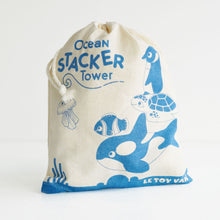 Load image into Gallery viewer, Le Toy Van Wooden Stacking Animals & Bag - Ocean Life