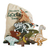 Le Toy Van Wooden Stacking Dinosaurs & Bag - Jurassic