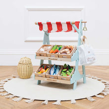 Load image into Gallery viewer, Le Toy Van Wooden Market Stall & Fruit Play Food Crate