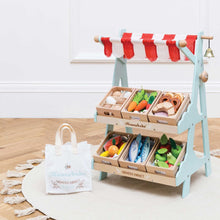 Load image into Gallery viewer, Le Toy Van Wooden Market Stall & Fruit Play Food Crate