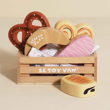 Load image into Gallery viewer, Le Toy Van Wooden Market Crate - Bakery & Patisserie