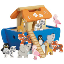 Load image into Gallery viewer, Le Toy Van Noah's Ark & Animals Shape Sorter