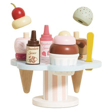 Load image into Gallery viewer, Le Toy Van Wooden Ice Cream Stand & Toppings
