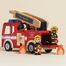 Load image into Gallery viewer, Le Toy Van Wooden Fire Engine