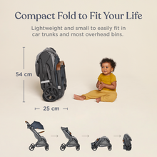 Load image into Gallery viewer, Ergobaby Metro+ Deluxe Compact City Stroller - Empire State Green