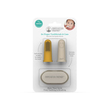 Load image into Gallery viewer, Matchstick Monkey Finger Toothbrush With Portable Case - Lion & Giraffe