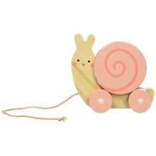 Load image into Gallery viewer, Pearhead Snail Wooden Pull Toy