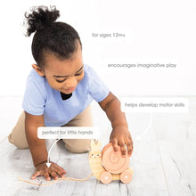 Load image into Gallery viewer, Pearhead Snail Wooden Pull Toy
