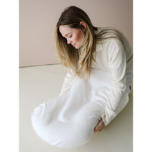 Load image into Gallery viewer, Snuggle Me Natural Infant Lounger with Natural Cove
