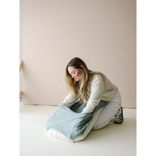 Load image into Gallery viewer, Snuggle Me Natural Infant Lounger with Slate Cover