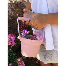 Load image into Gallery viewer, Scrunch Seedling Pot with Trowel - Old Rose