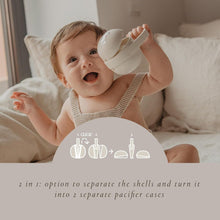 Load image into Gallery viewer, Suavinex Duo Soother Case - Bonhomia Owl Green