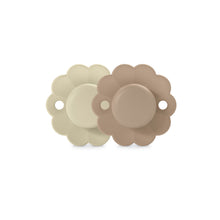 Load image into Gallery viewer, Suavinex Wonder Soother 6-18 Months 2 Pack - Whitecap Grey/Raw Umber