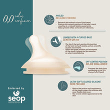 Load image into Gallery viewer, Suavinex Zero Zero Silicone Teat 2 Pack - Adaptable Flow 0+months