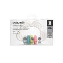 Load image into Gallery viewer, Suavinex Cloud Silicone Educational Teething Ring - Multicolour