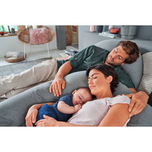 Load image into Gallery viewer, Theraline The Original Maternity and Nursing Pillow - Melange Mid Grey Bamboo
