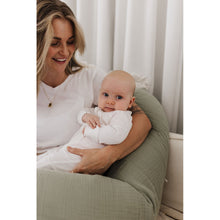 Load image into Gallery viewer, Theraline Muslin Maternity & Nursing Pillow - Sage