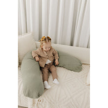 Load image into Gallery viewer, Theraline Muslin Maternity & Nursing Pillow - Sage
