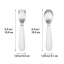 Load image into Gallery viewer, OXO Tot Fork & Spoon Set - Grey