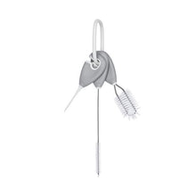 Load image into Gallery viewer, OXO Tot Straw & Sippy Cup Top Cleaning Set - Grey