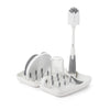 OXO Tot On the Go Drying Rack & Bottle Brush - Grey