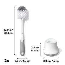 Load image into Gallery viewer, OXO Tot Bottle Brush Bundle Set - Grey