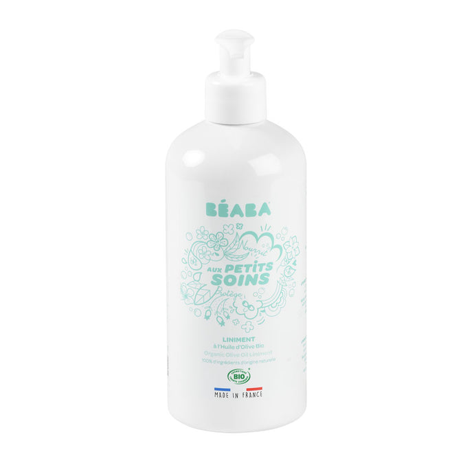 Beaba Organic Diaper Change Cleanser and Skin Protector Olive Oil Liniment - 500 ml