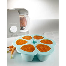 Load image into Gallery viewer, Beaba Multiportions Silicone Freezer Tray 6 x 150ml - Blue