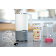 Load image into Gallery viewer, Beaba Milk Prep Bottle & Drinks Preparer - White Grey (BS Plug)