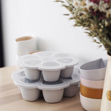 Load image into Gallery viewer, Beaba Multiportions Silicone Freezer Tray 6 x 150ml - Grey